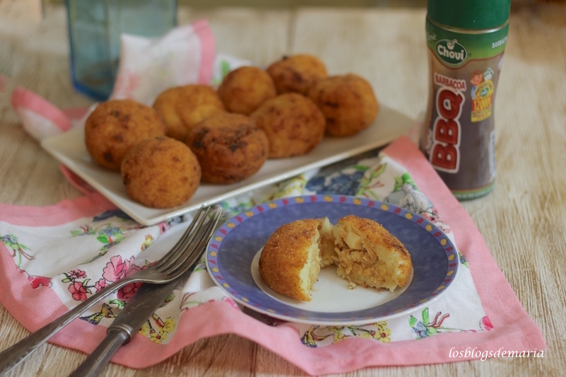 Bolas de pollo a la barbacoa