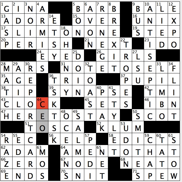 Rex Parker Does the NYT Crossword Puzzle Actress form