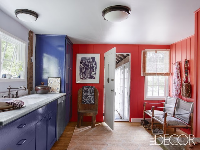 Collide with extreme global boho in textile designer’s country home - kitchen 1 bohohome.com @bohosusan