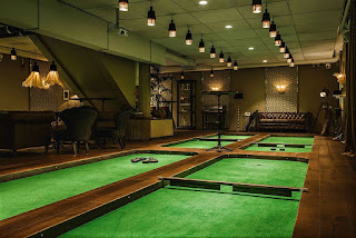 The indoor Swing by Golfbaren course in Stockholm