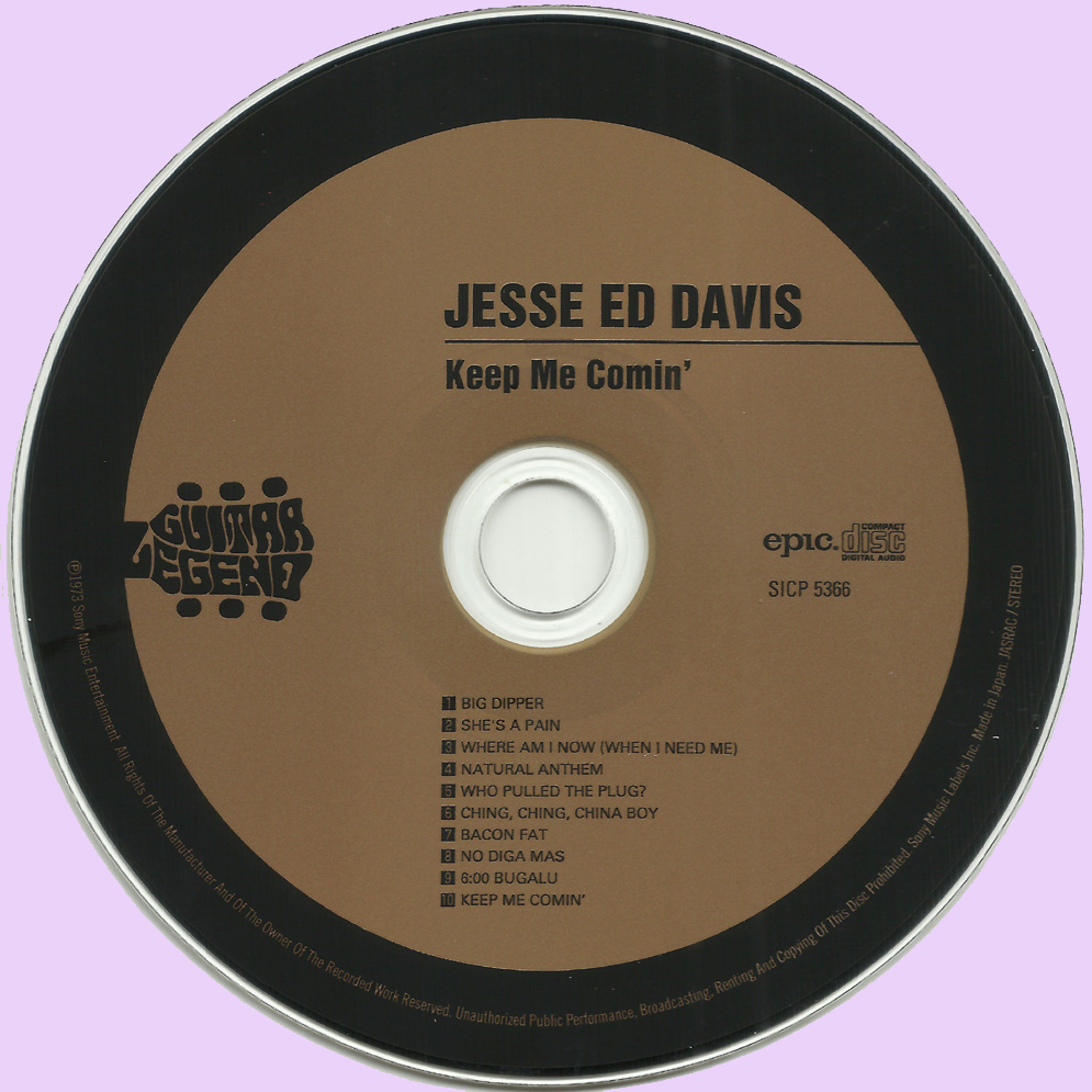 Rockasteria Jesse Ed Davis Keep Me Comin� (1973 us