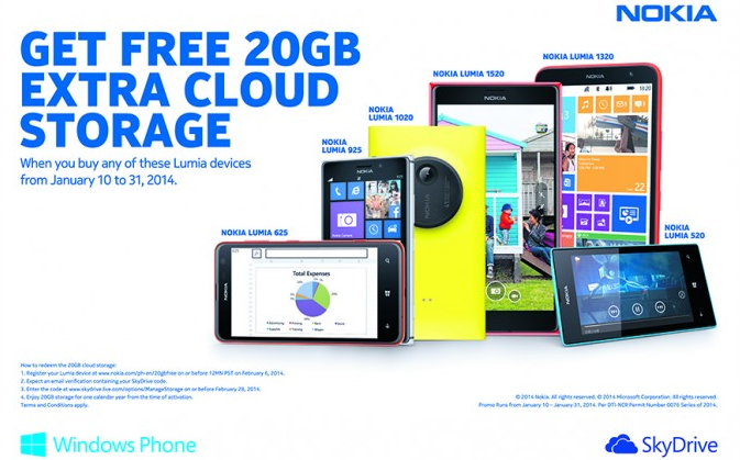 Nokia SkyDrive Storage Promo