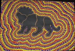 dot aboriginal paintings australian painting animal mmsart paint midway middle picassos