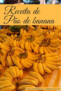 Receita de pao de banana Como fazer pao de banana