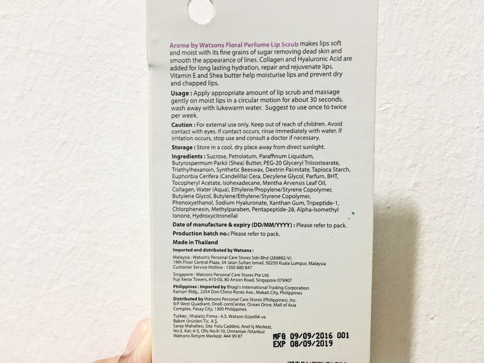 First Impression Arome Floral Perfume Lip Scrub by Watson Marsya J