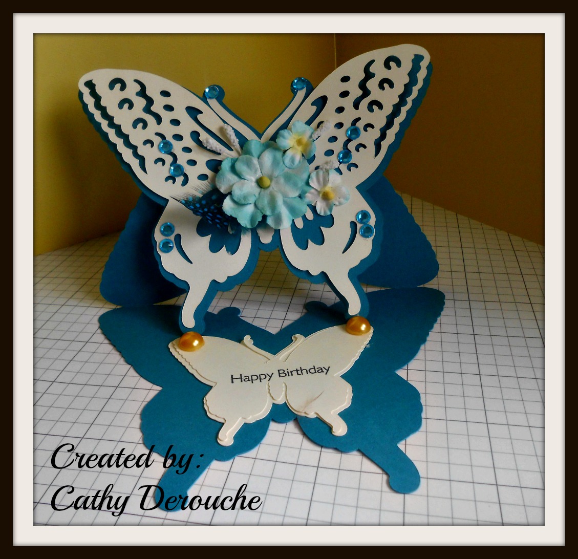 Cathyplus5 Butterfly Easel cards