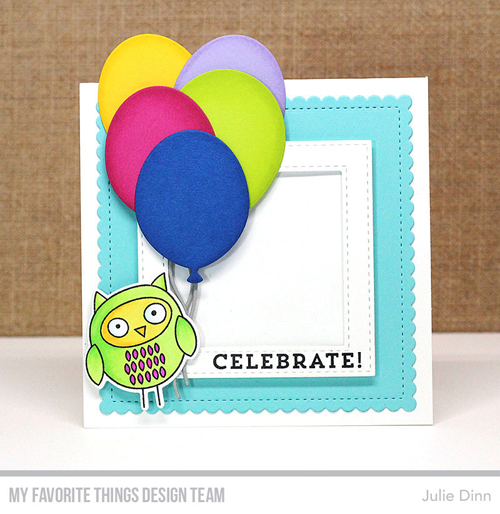 Handmade card from Julie Dinn featuring products from My Favorite Things #mftstamps
