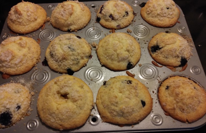 Sam's Place Quick Easy Blueberry Muffins