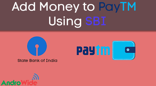 add money to paytm using sbi internet banking