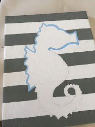 canvas beach diy themed paint acrylic painted craft easy summer breeze grabbed outline then inside