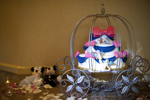 Cinderella Carriage Wedding Cake - Disneyland Wedding {Sarina Love Photography}