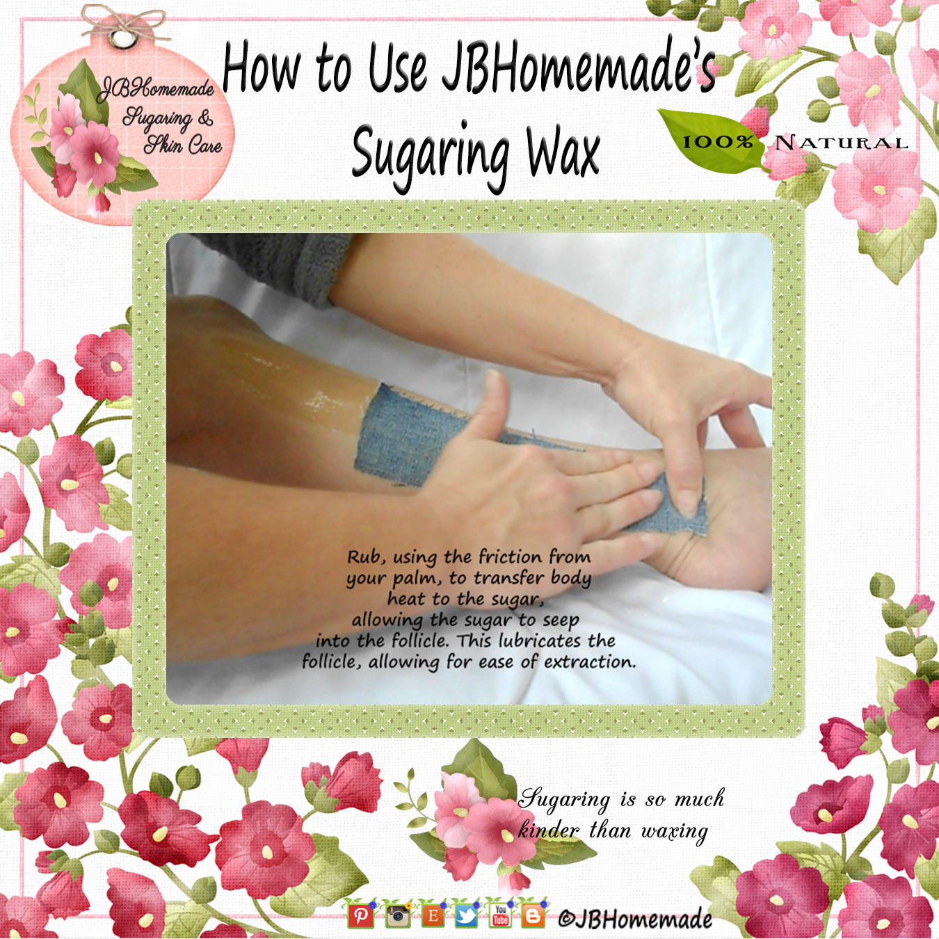 JBHomemade Sugaring and Skincare Exclusive! How To Use Sugaring Wax