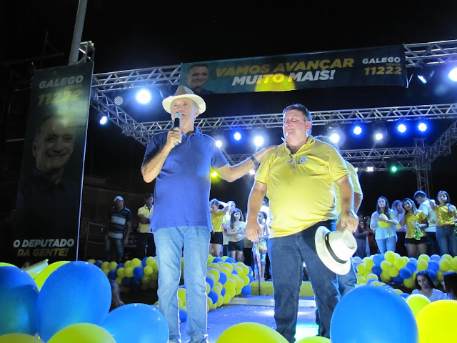 Deputado Estadual Galego Sousa realizou último evento politico em Riacho dos Cavalos 