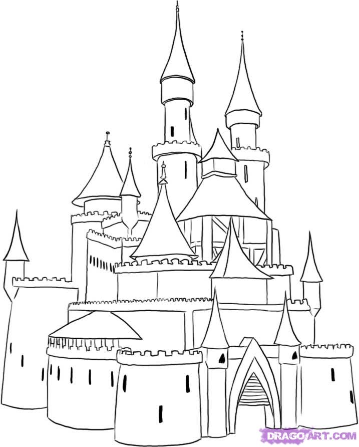 Cinderella Castle Disney Castle Coloring Pages - Of The ...