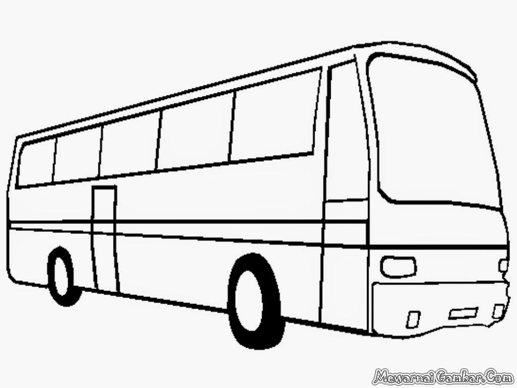 Mewarnai Mobil Bus - Mewarnai Gambar Mobil