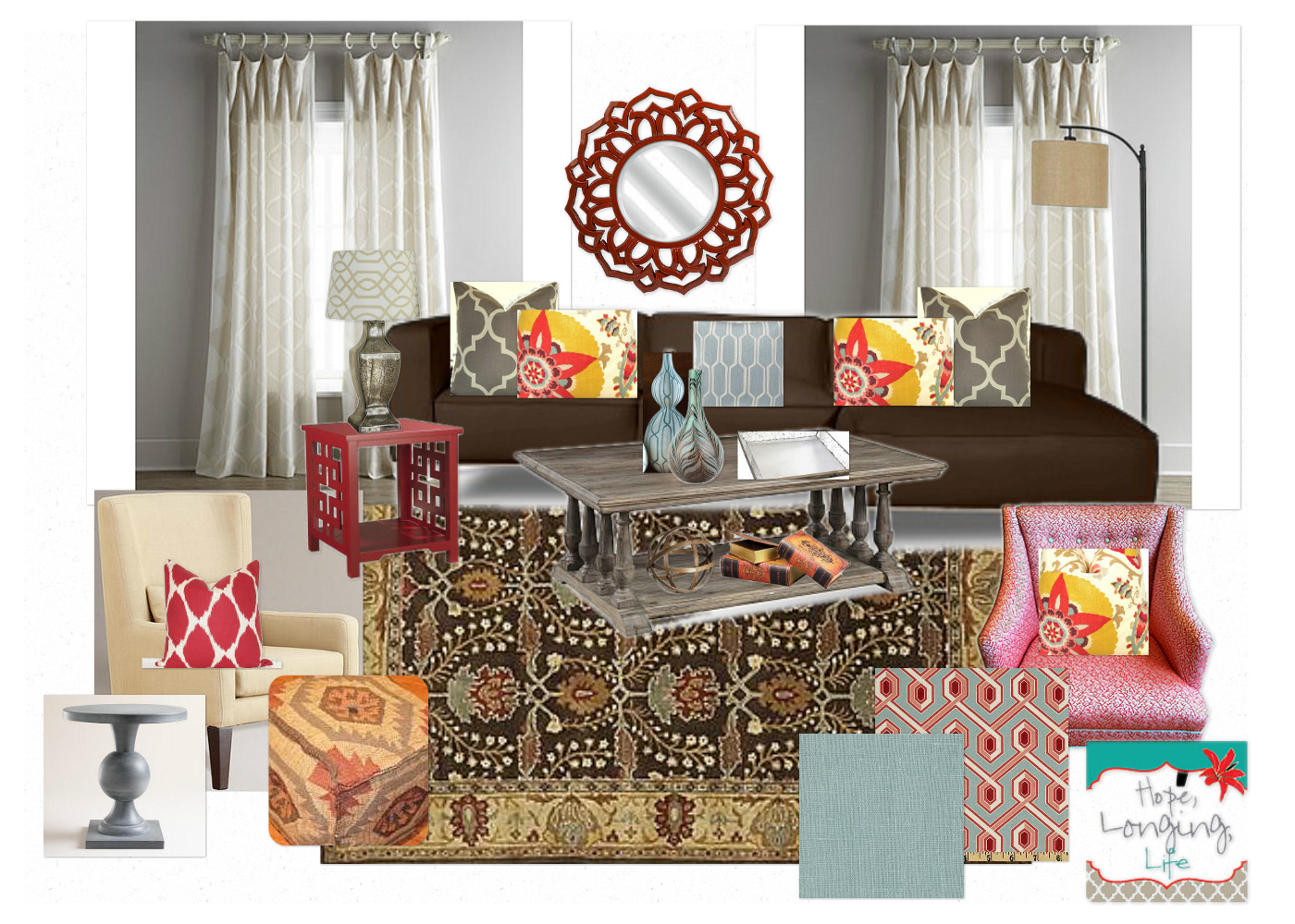 Bohemian living room curtains. thatbohemiangirl my bohemian home ...