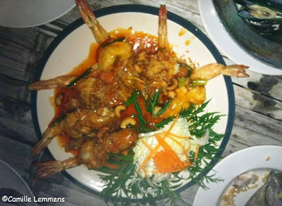 Krua Bang Po, giant prawns with tamarind sauce