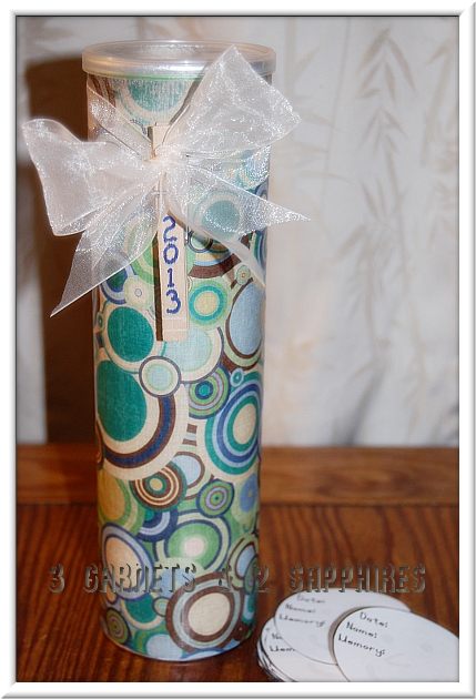 3 Garnets & 2 Sapphires: DIY "Year of Smiles" Mod Podge Craft (Free