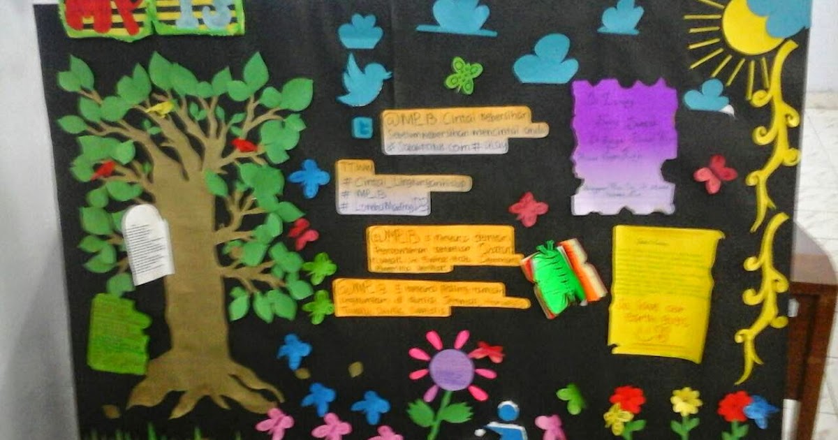 Contoh Gambar Mading Kreatif Paimin Gambar