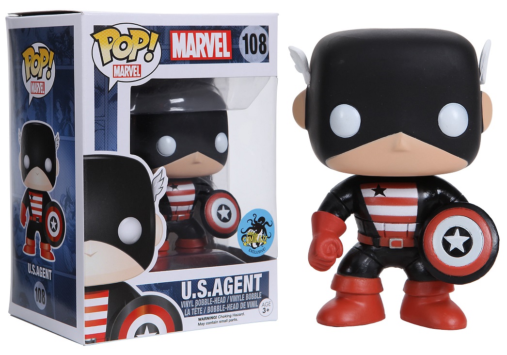 Funko Pop Marvel U.S Agent Comikaze Exclusive Vinyl Bobblehead Figure Funko Pop Marvel U.S Agent Comikaze Exclusive Vinyl Bobblehead Figure