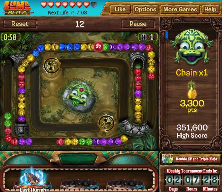 Review Zuma Blitz on Facebook