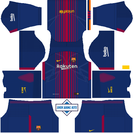 Nike Barcelona Dream League Soccer 2018 Kits Dls Barca Kit 2018 On