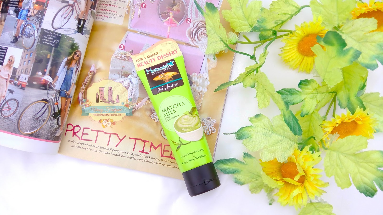 Herborist Body Butter Banana, Matcha dan Mango Review Venny Firstyani