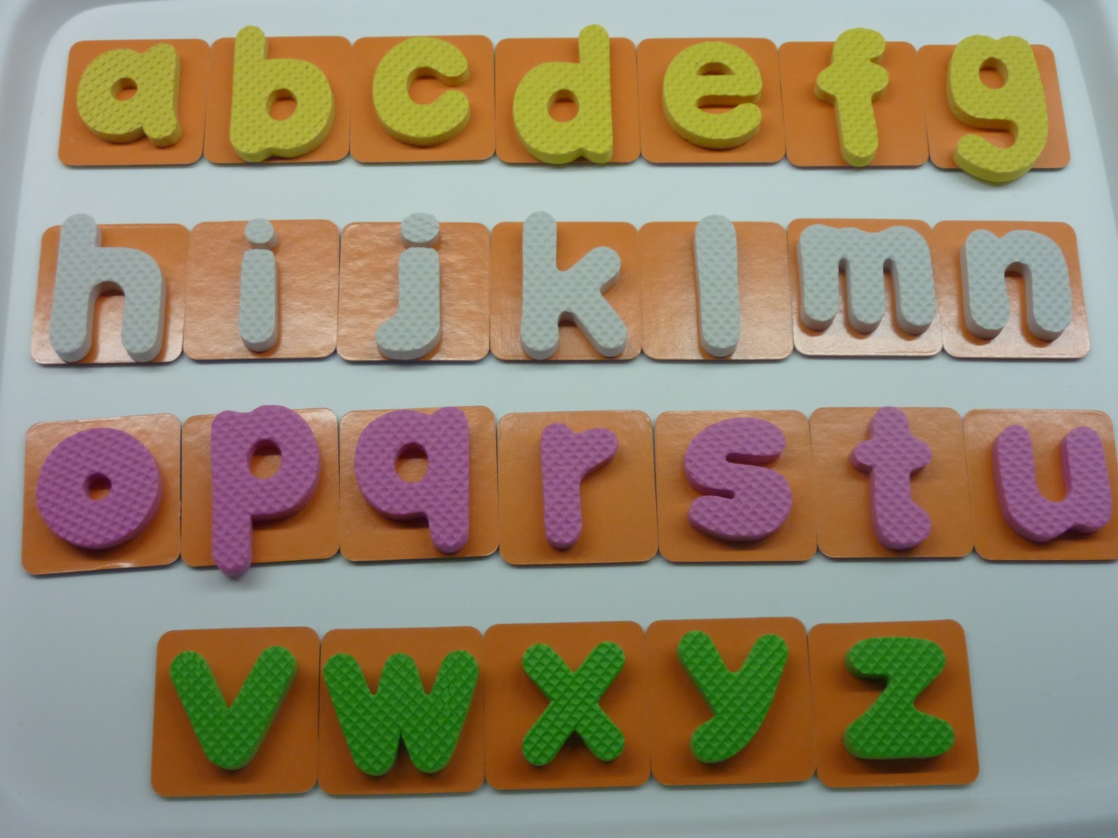 Family FECS Montessori Activity Tracing Letters Using "Sandpaper" Letters