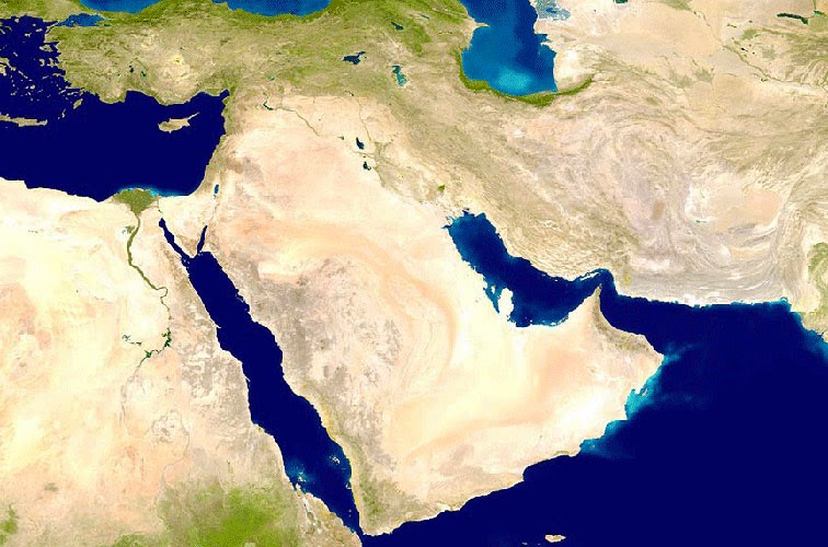 خريطة شبه الجزيرة العربية قبل الاسلام