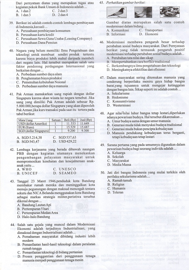 Soal Usbn Sbk Smp 2019