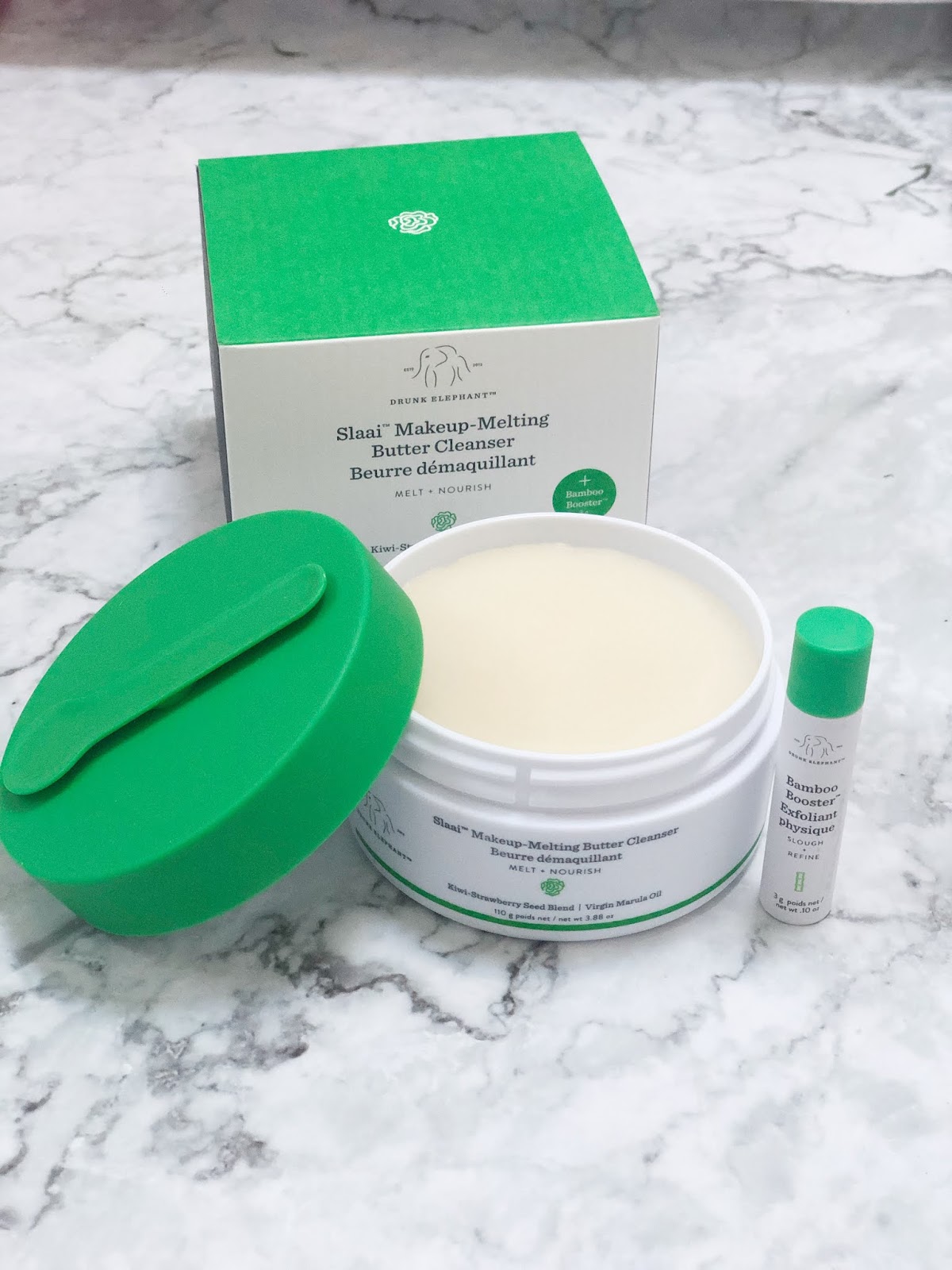 NEW! Drunk Elephant Slaai Make Up Melting Cleansing Balm bubbles and