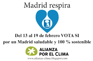 Alianza por el Clima pide a la ciudadanía que voten por un Madrid 100 % sostenible