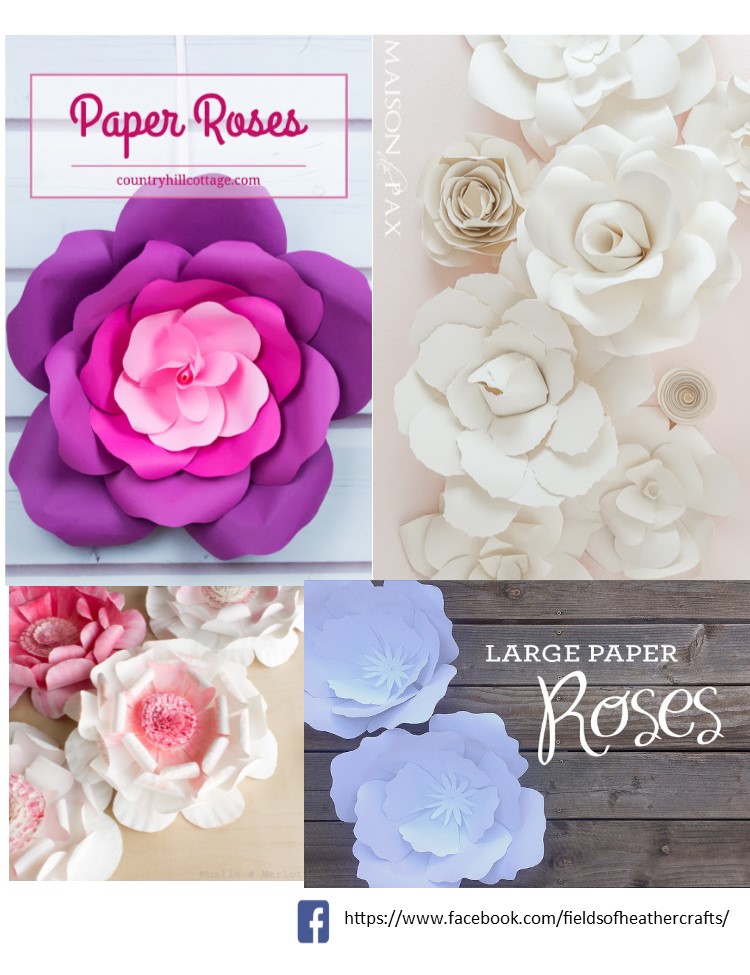 Download Free Templates Tutorials For Making Paper Flowers With Cricut Or Silhouette SVG, PNG, EPS, DXF File