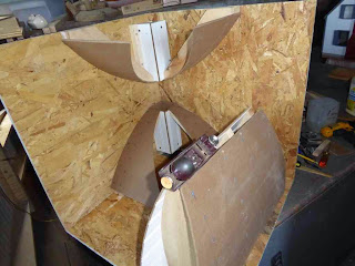 Corner Midrange Horn - Removing Wood From Ribs With Plane Corner Midrange Horn - Removing Wood From Ribs With Plane