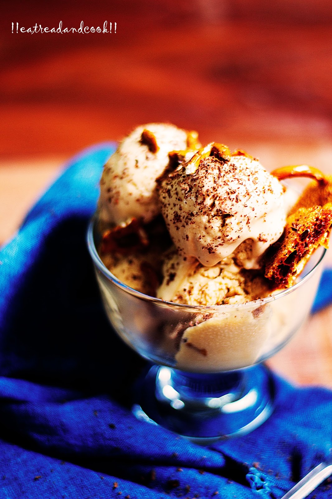 Salted Caramel Ice Cream with Pretzels and