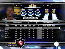 NBA 2k14 Custom Roster Update v4 : February 21st, 2015 - Pacers Roster - Without Injuries