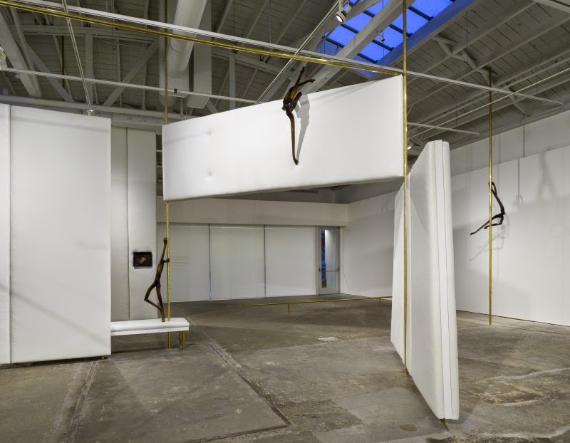 Markus Schinwald, installation view. CCA Wattis Institute for Contemporary Arts. Photo by Johnna Arnold.