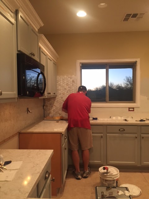 Progress on Hello Lovely Arizona Fixer Upper Kitchen