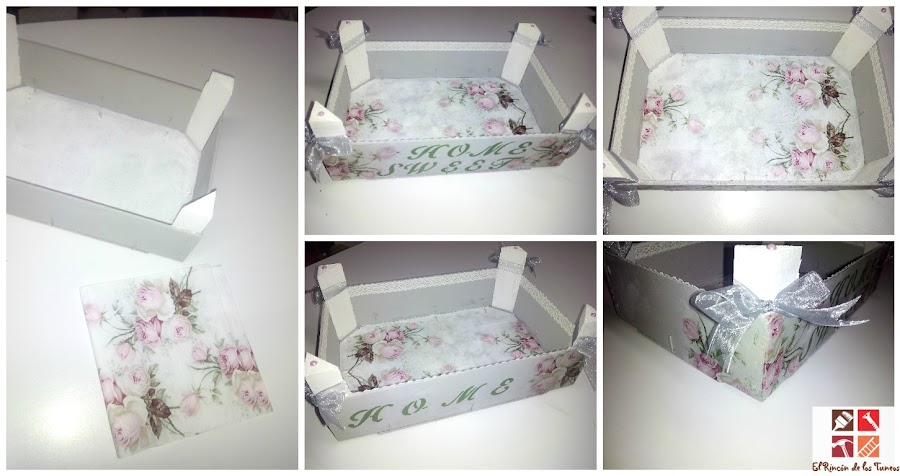 caja de fruta reciclada