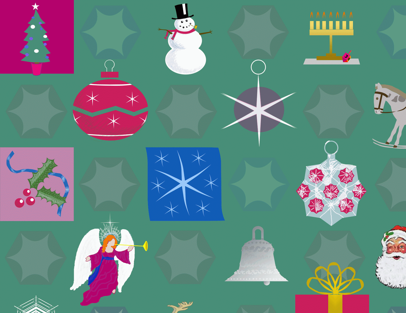 Holiday giftwrap design