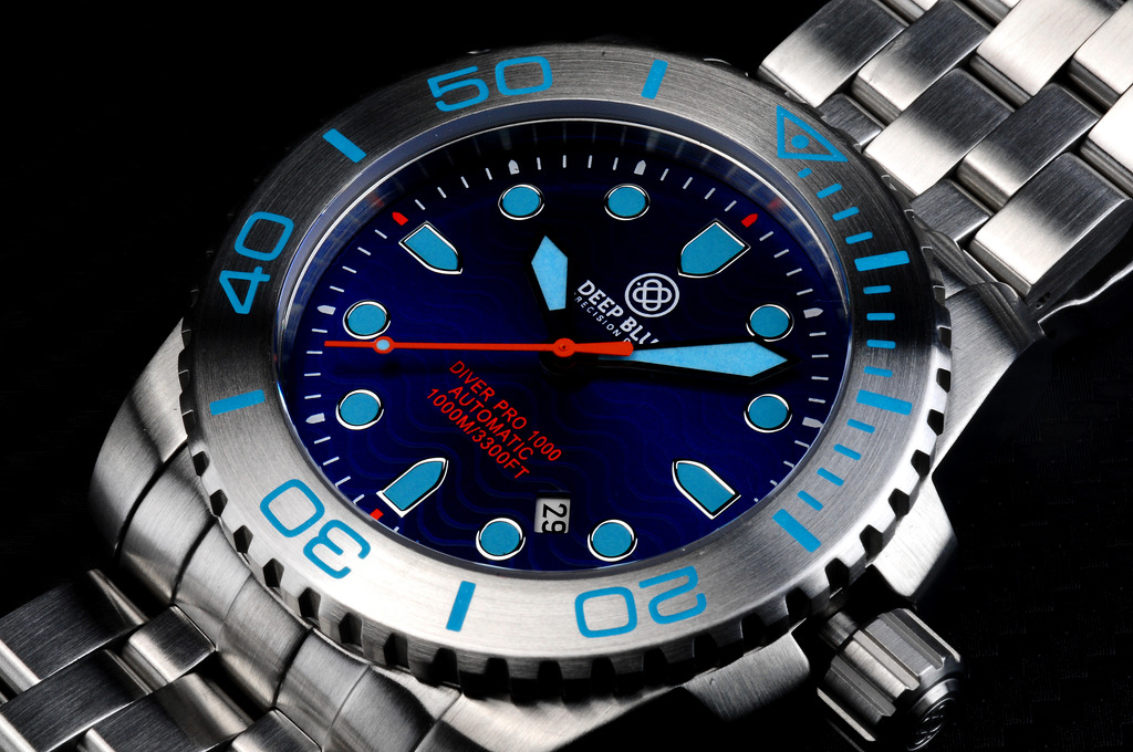 OceanicTime DEEP BLUE Watches DIVER PRO 1000 AUTOMATIC