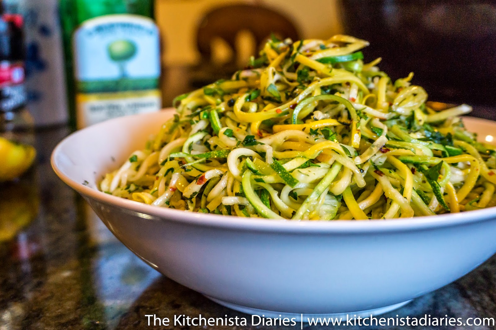 Zucchini & Summer Squash Noodles with Garlic and Mint The Kitchenista