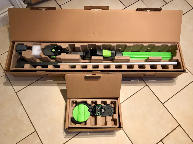 Boxed up GTech HT20 Cordless Hedge Trimmer