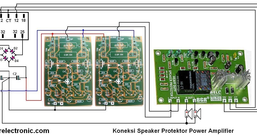 Cara Pasang Speaker Protector Power Amplifier Bahar Electronic