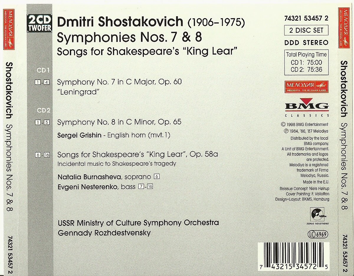 Sentidos: Shostakovich. Sinfonía nº 7. Rozhdestvensky. Orquesta ...