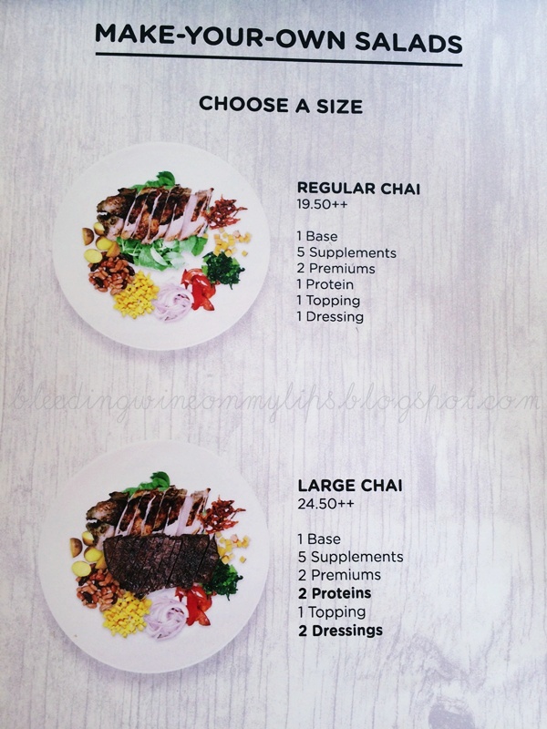 Chai Bar Menu Oasis Square Ara Damansara 2016