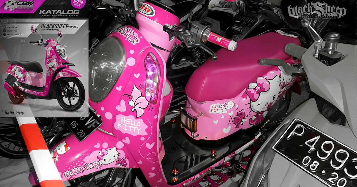 Scoopy hello kitty cutting sticker | BlackSheep sticker