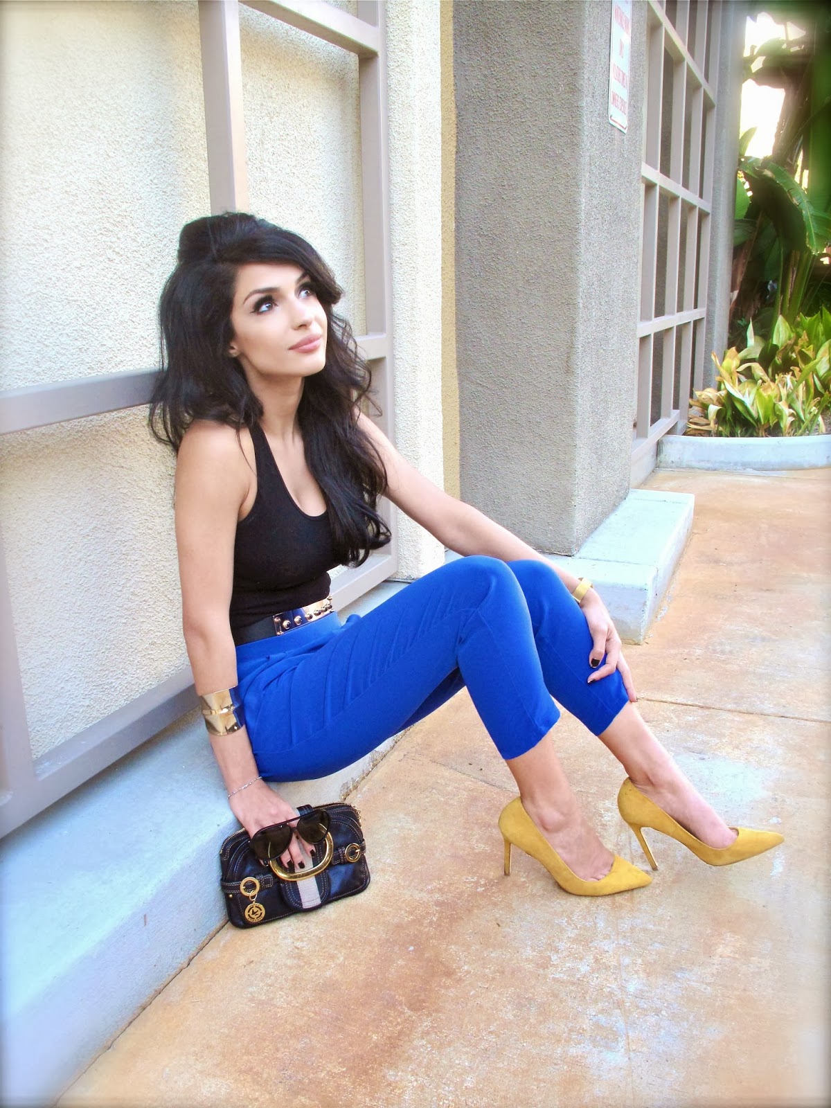 STYLE ME MONA Electric Blue Harem Pants