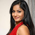 Beautiful Telugu Girl Madhavi Latha Long Hair In Red Dress
