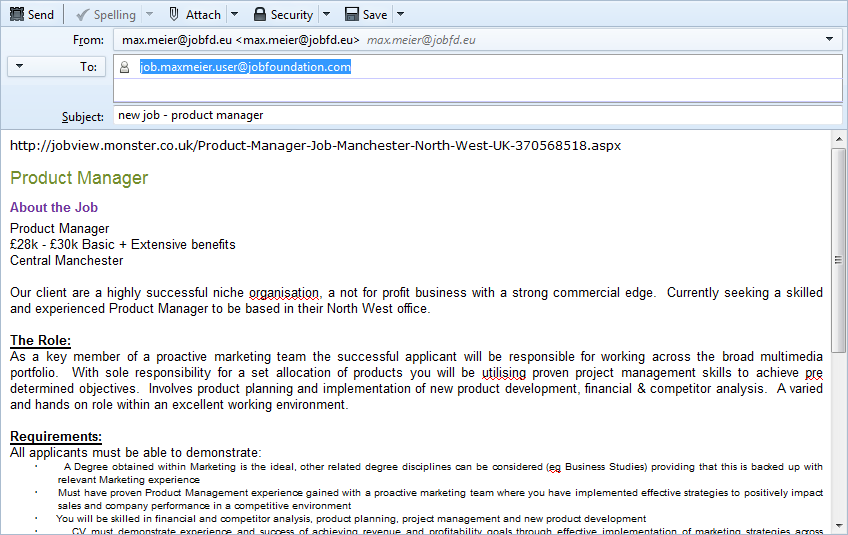 job application email Tipss und Vorlagen